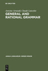 Buchcover General and Rational Grammar