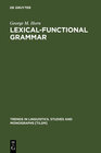 Buchcover Lexical-Functional Grammar