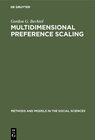Buchcover Multidimensional preference scaling