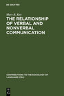 Buchcover The Relationship of Verbal and Nonverbal Communication