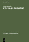 Buchcover L'opinion publique