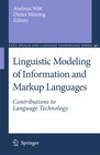 Buchcover Linguistic Modeling of Information and Markup Languages