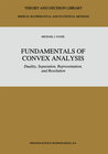 Buchcover Fundamentals of Convex Analysis
