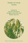 Buchcover Studies in Greek Syntax