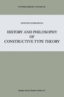 Buchcover History and Philosophy of Constructive Type Theory