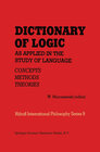 Buchcover Dictionary of Logic as Applied in the Study of Language