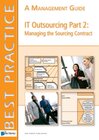 Buchcover IT Outsourcing Part 2:  Managing the Sourcing Contract