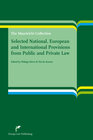 Buchcover Selected National, European and International Provisions from Public and Private Law