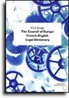 Buchcover The Council of Europe French-English legal dictionary