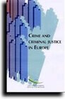 Buchcover Crime and criminal justice in Europe
