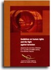 Buchcover Guidelines on human rights and the fight against terrorism