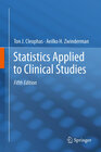 Buchcover Statistics Applied to Clinical Studies