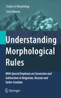 Buchcover Understanding Morphological Rules
