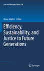 Buchcover Efficiency, Sustainability, and Justice to Future Generations
