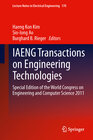 Buchcover IAENG Transactions on Engineering Technologies