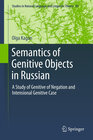 Buchcover Semantics of Genitive Objects in Russian
