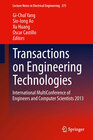 Buchcover Transactions on Engineering Technologies