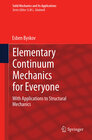 Buchcover Elementary Continuum Mechanics for Everyone