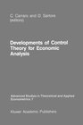 Buchcover Developments of Control Theory for Economic Analysis