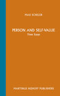 Buchcover Person and Self-Value