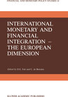 Buchcover International Monetary and Financial Integration — The European Dimension