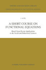 Buchcover A Short Course on Functional Equations