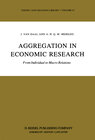 Buchcover Aggregation in Economic Research