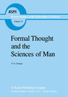 Buchcover Formal Thought and the Sciences of Man