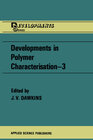 Buchcover Developments in Polymer Characterisation—3