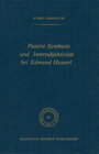 Buchcover Passive Synthesis und Intersubjektivität bei Edmund Husserl