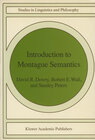 Buchcover Introduction to Montague Semantics