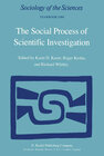Buchcover The Social Process of Scientific Investigation