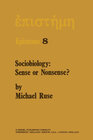 Buchcover Sociobiology: Sense or Nonsense?