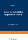 Buchcover Design and Implementation of Optimization Software