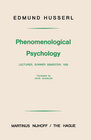 Buchcover Phenomenological Psychology