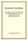 Buchcover Die Krisis der Europäischen Wissenschaften und die Transzendentale Phänomenologie