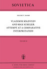Buchcover Vladimir Solovyev and Max Scheler: Attempt at a Comparative Interpretation