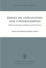 Buchcover Essays on Explanation and Understanding
