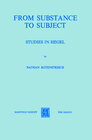 Buchcover From Substance to Subject
