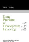 Buchcover Some Problems of Development Financing