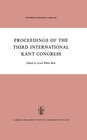 Buchcover Proceedings of the Third International Kant Congress