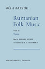 Buchcover Rumanian Folk Music