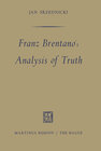 Buchcover Franz Brentano's Analysis of Truth
