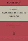 Buchcover Marxismus-Leninismus in der ČSR