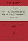 Buchcover Die Dogmatischen Grundlagen der Sowjetischen Philosophie
