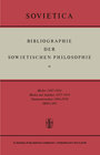 Buchcover Bibliographie der Sowjetischen Philosophie