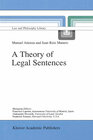 Buchcover A Theory of Legal Sentences