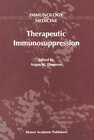 Buchcover Therapeutic Immunosuppression