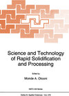 Buchcover Science and Technology of Rapid Solidification and Processing