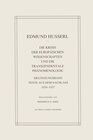 Buchcover Die Krisis Der Europäischen Wissenschaften Und Die Transzendentale Phänomenologie